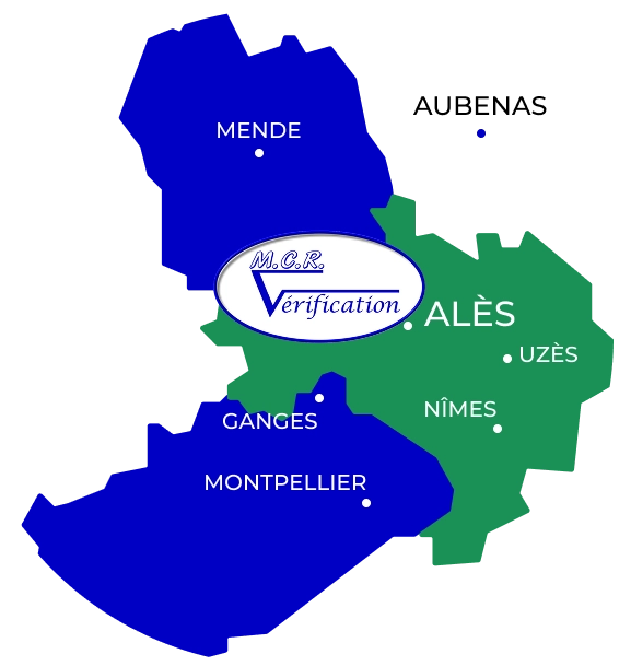 MCR Vérification Carte montrant l'emplacement de MCR Vérification